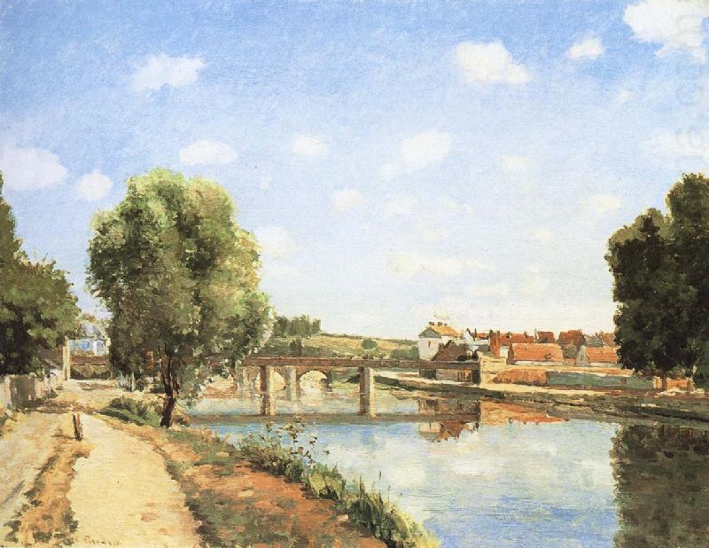 Camille Pissarro Pang map of the railway bridge Schwarz china oil painting image